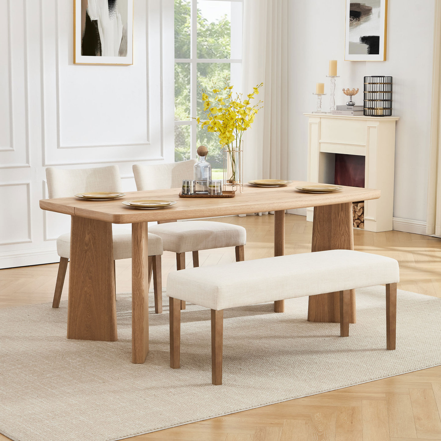 Rectangle Dining Table 71''