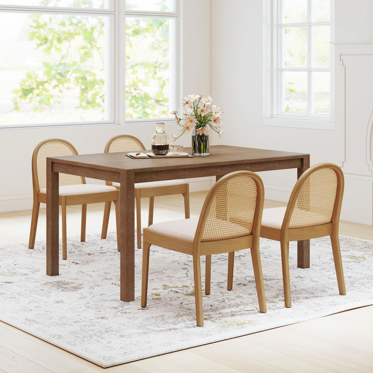 Lane 59'' Dining Table Set with Salem Chairs