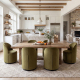 Ryan Modern Upholstered Swivel Dining Chair
