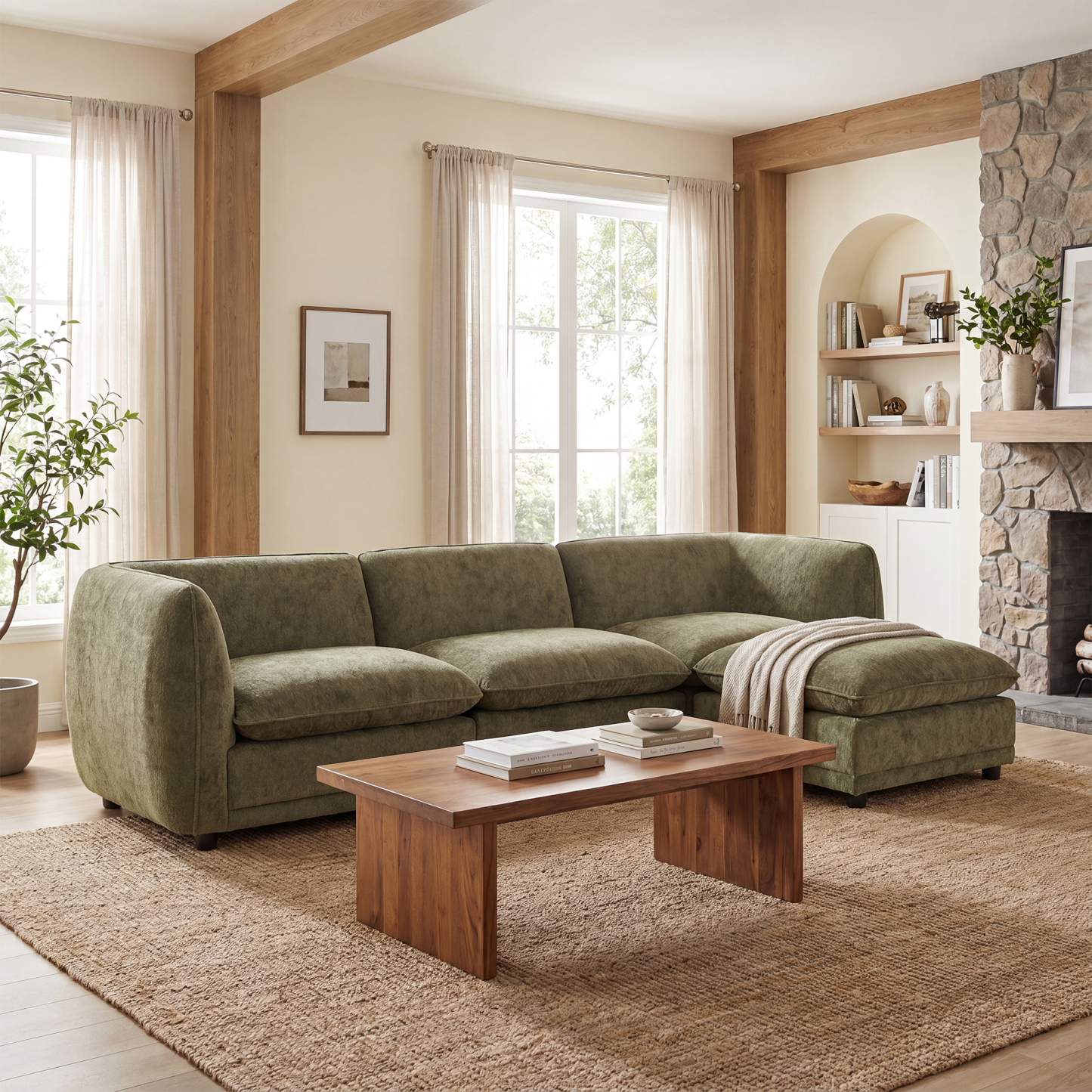 Arden Upholstered Chenille Sofa