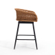 Neil Bohemian Swivel Cane Bar Set