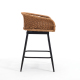 Neil Bohemian Swivel Cane Bar Set