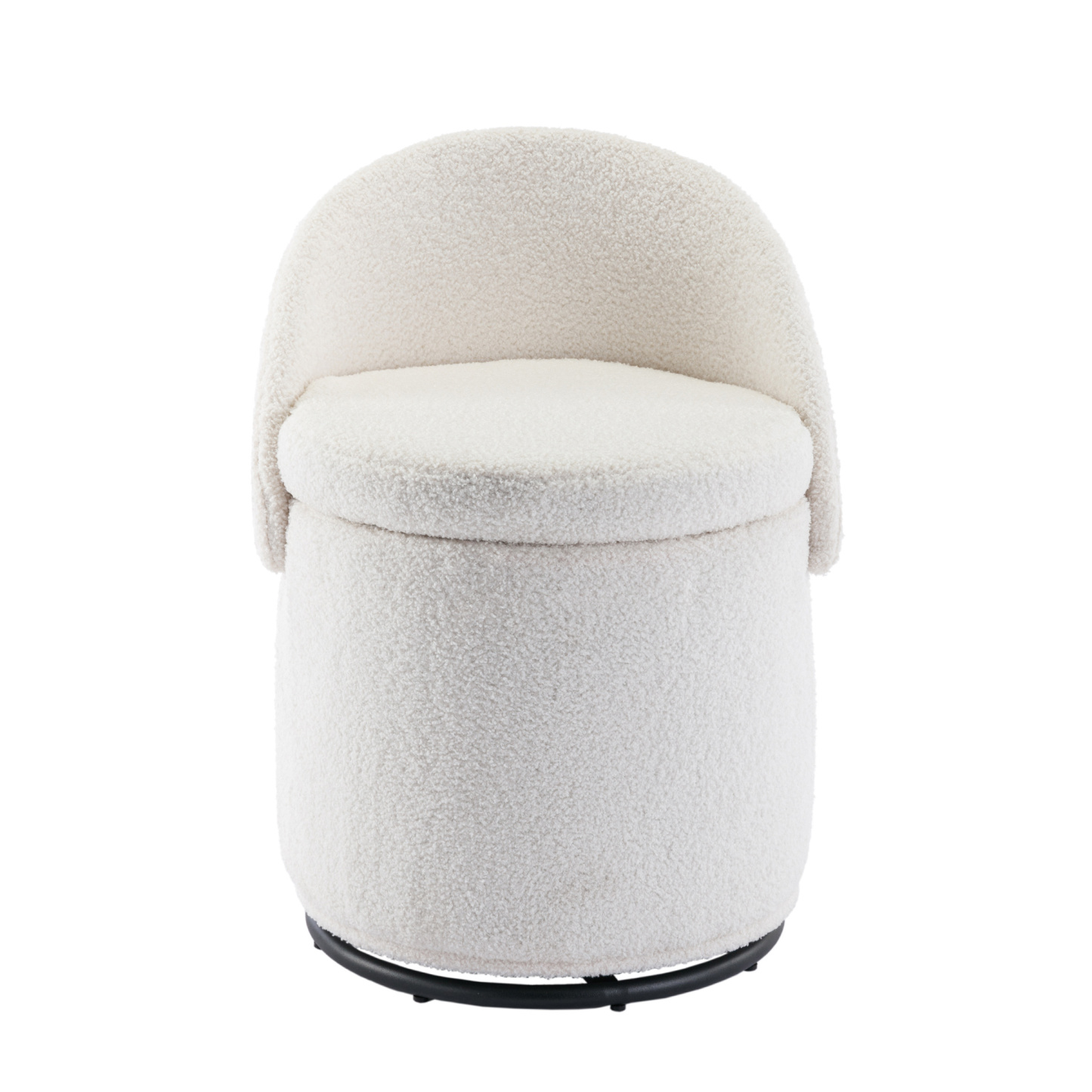 Round Storage Swivel Chair