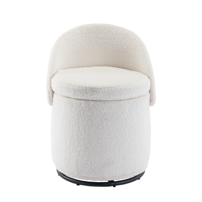 Round Storage Swivel Chair