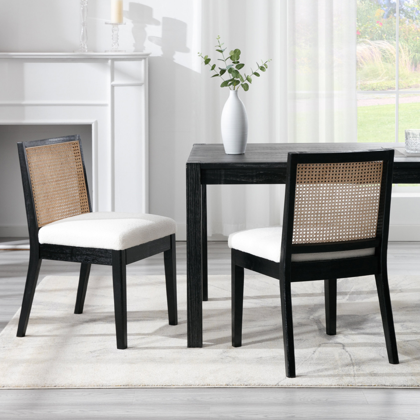 Weston Cane Dining Chairs (Set of 2)