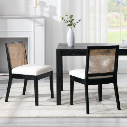 Weston Cane Dining Chairs (Set of 2)