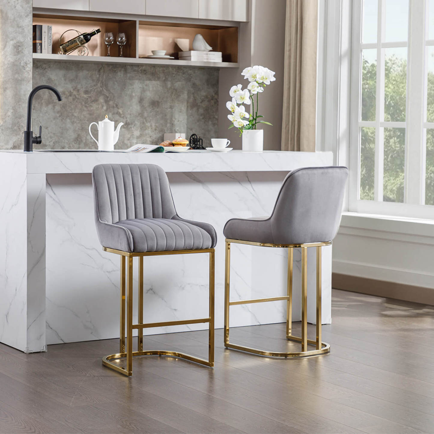 Spencer Counter & Bar Stools (Set of 2)