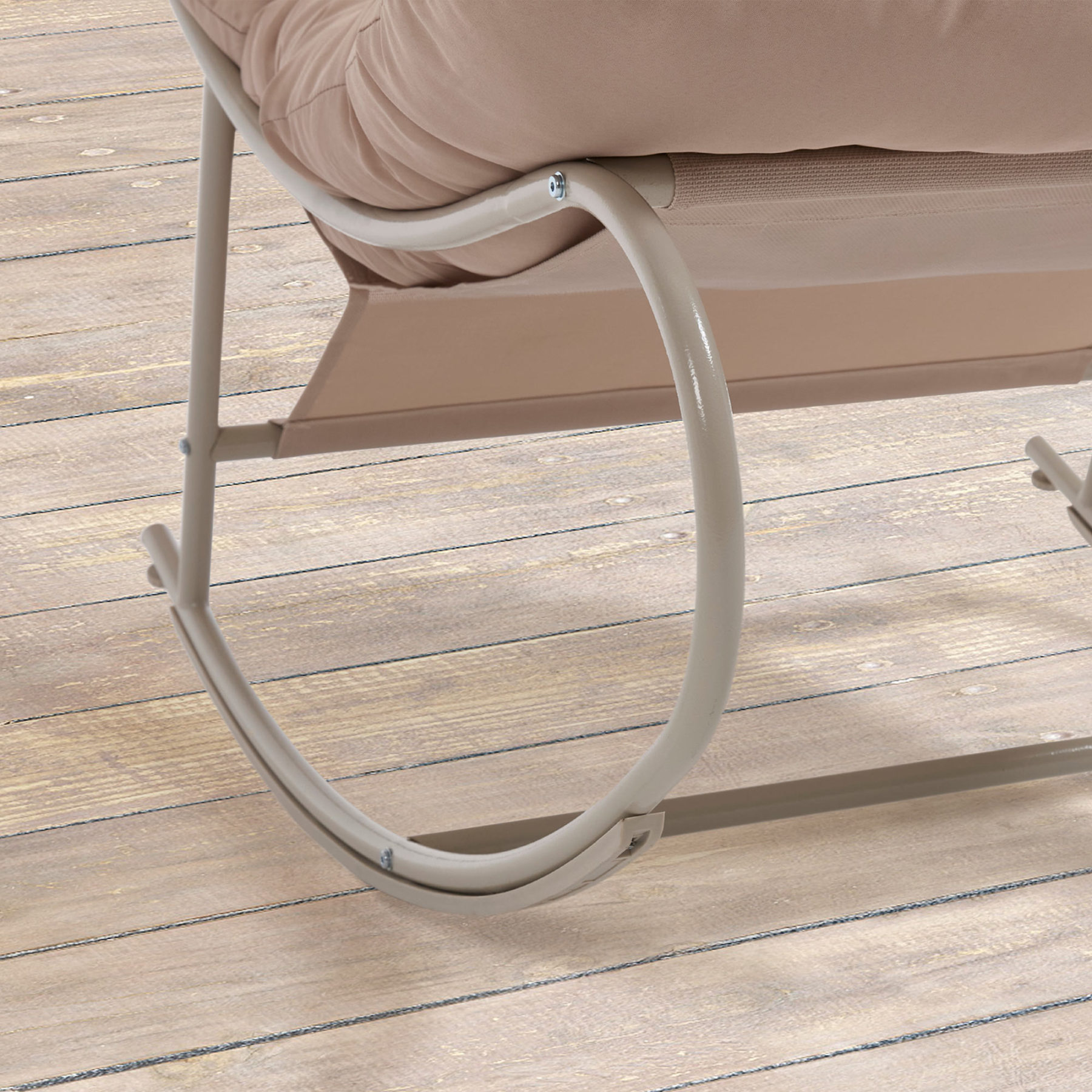 Vincent Outdoor Rocking Chair With Ottoman