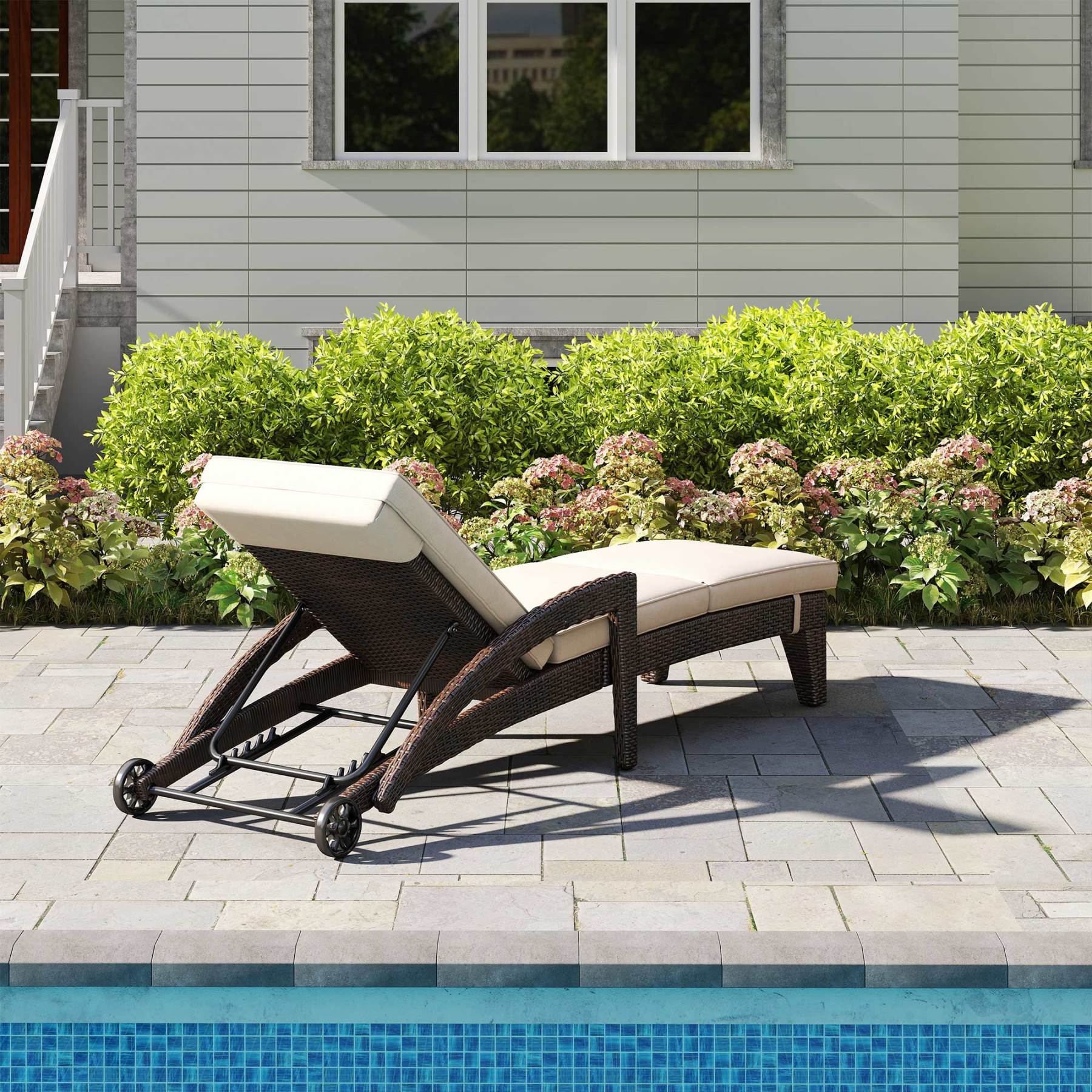Brich Outdoor Chaise Lounge (Set of 2)