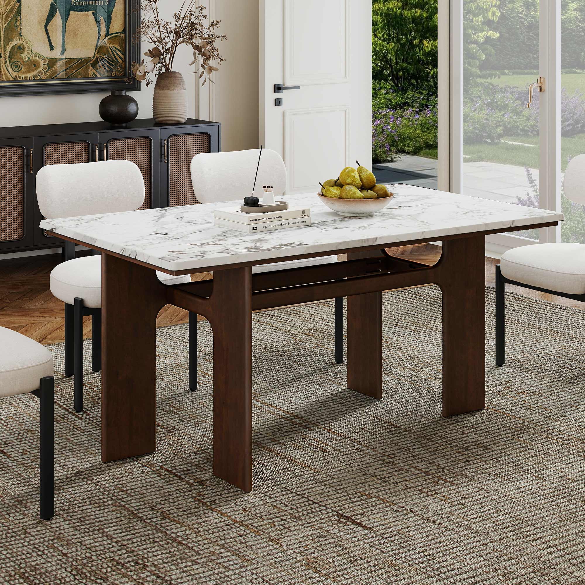 Alex Rectangle Dining Table 63'' – DAYALANE