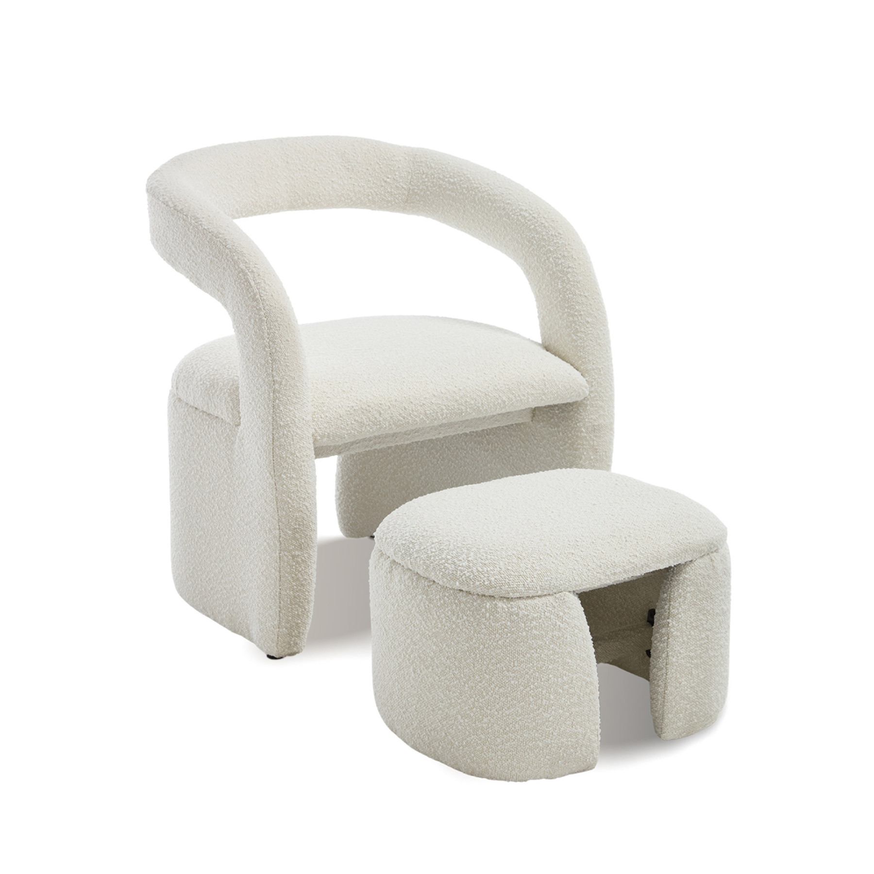 Eva Accent Chair with Ottoman