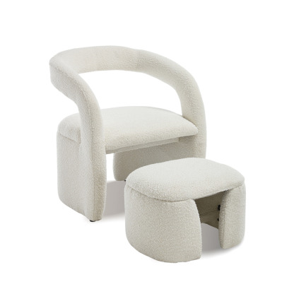 Eva Accent Chair with Ottoman