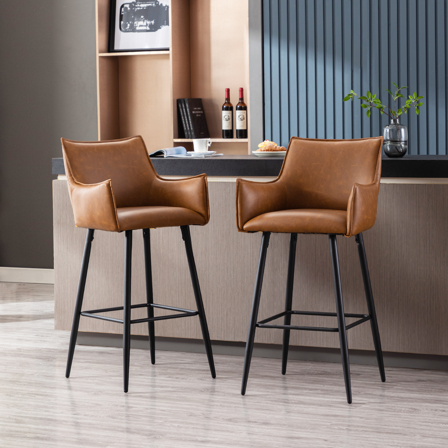 Dowel Bar Stools (Set of 2)