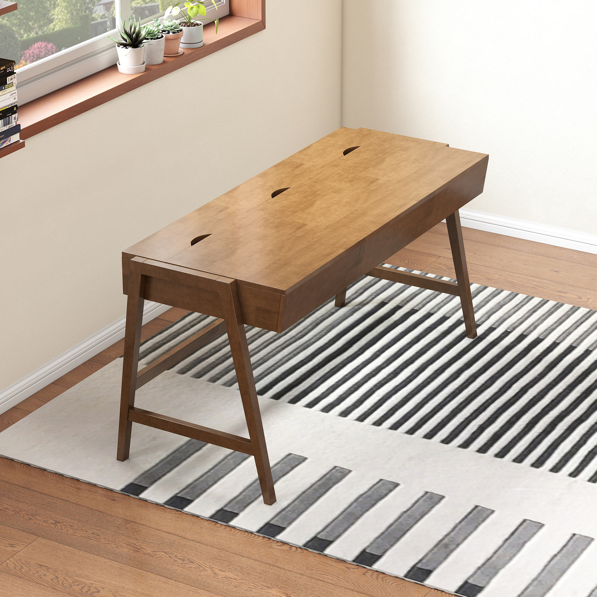 Leah 59'' Storage Desk