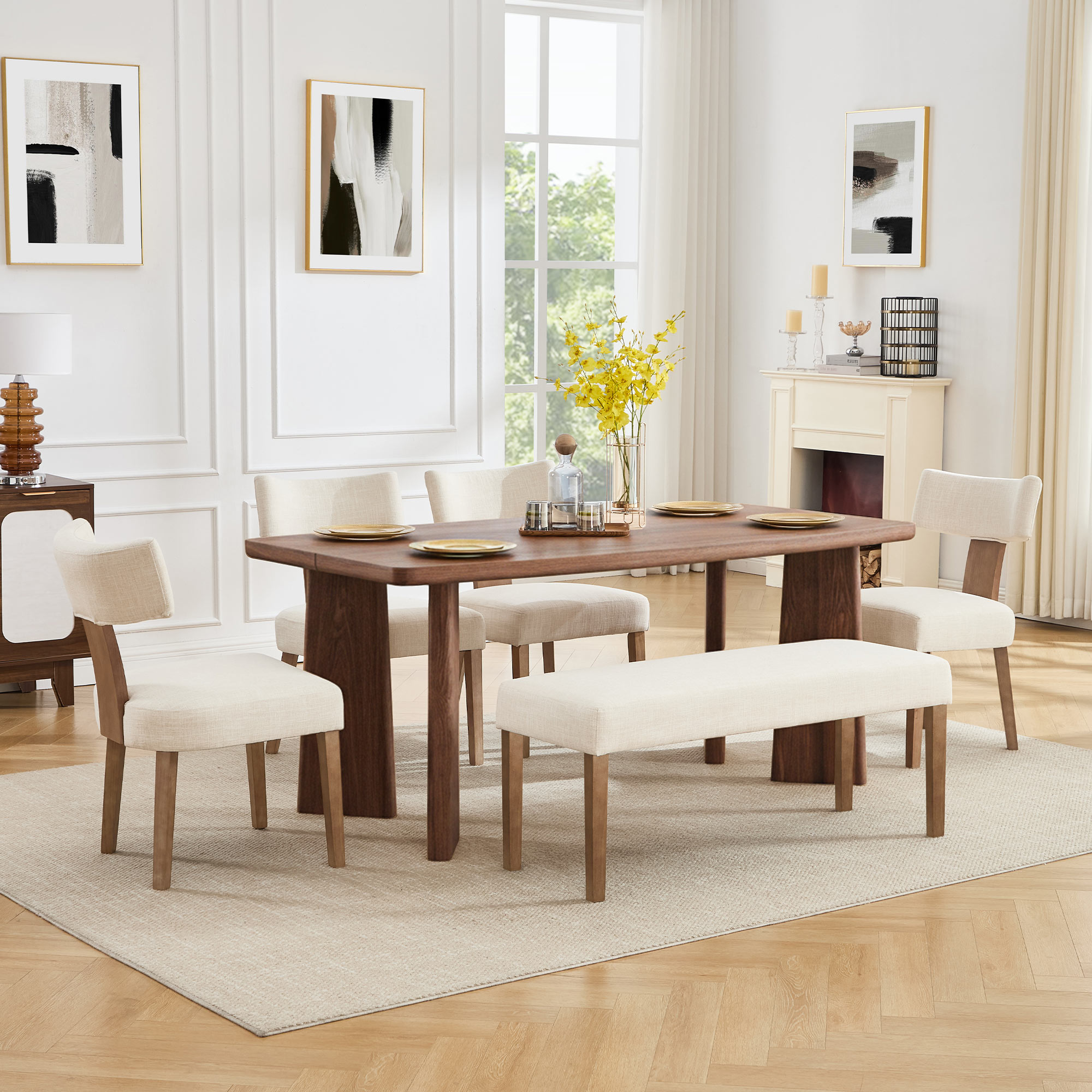 Rectangle Dining Table 71''