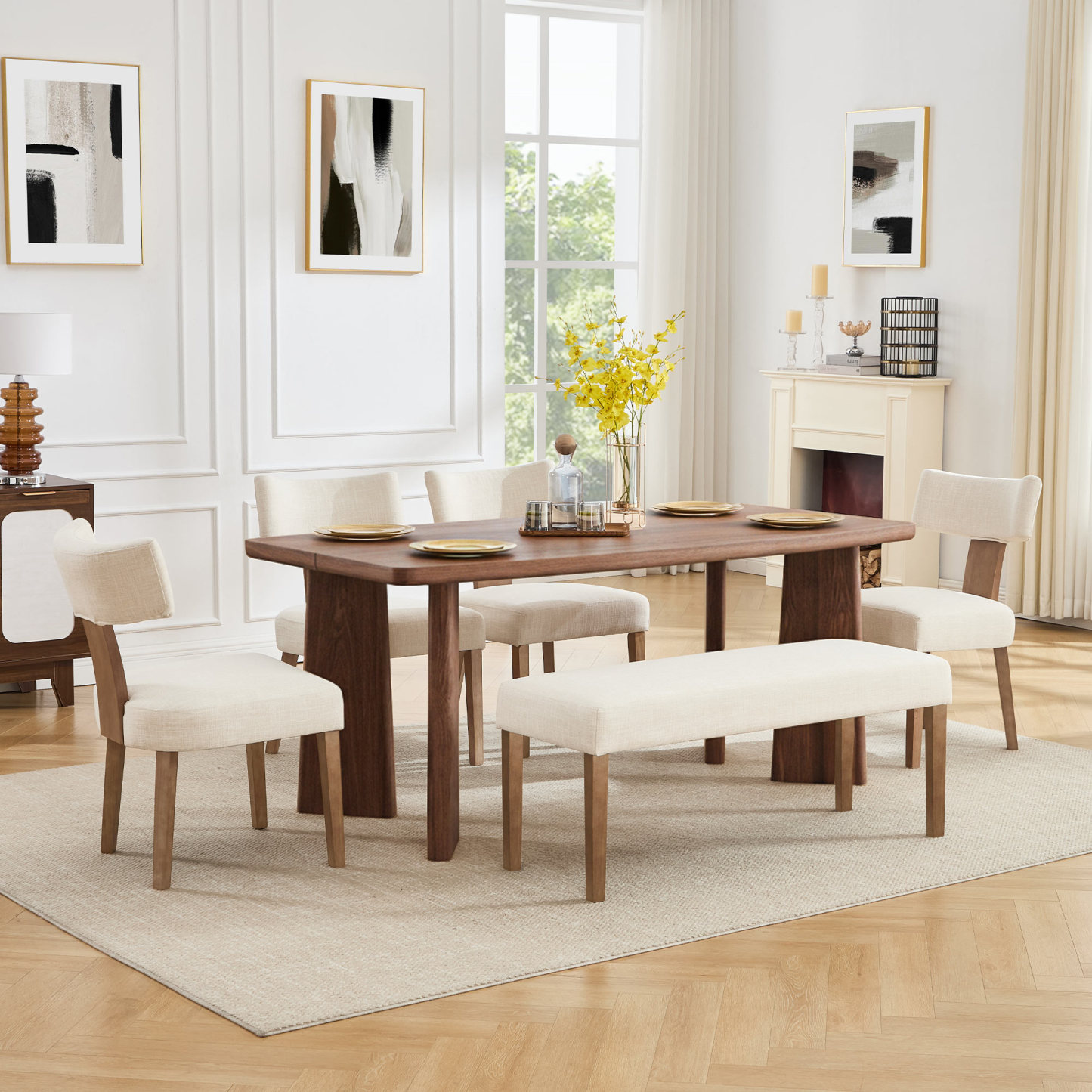 Rectangle Dining Table 71''