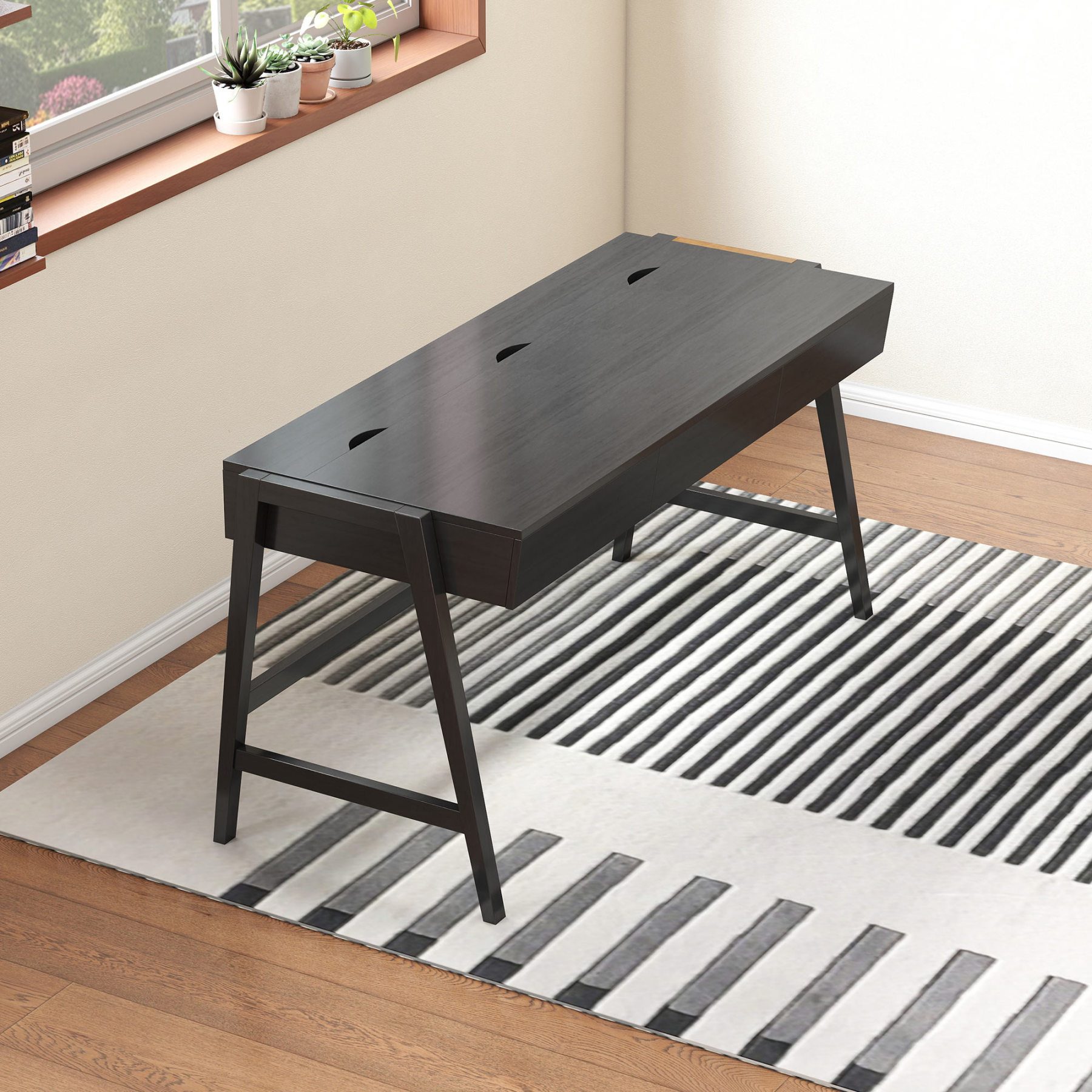 Leah 59'' Storage Desk