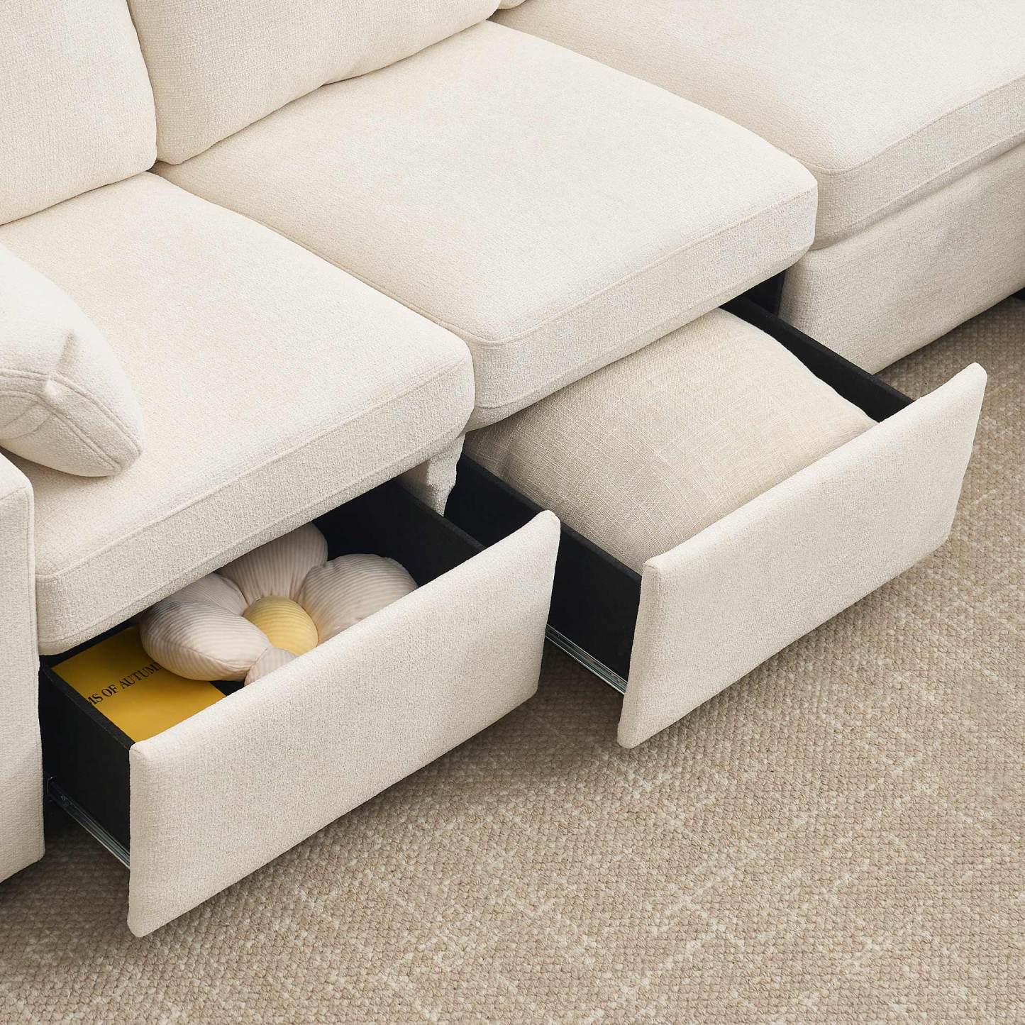 Levi Reclining Sectional Sofa With Storage