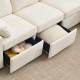 Levi Reclining Sectional Sofa With Storage