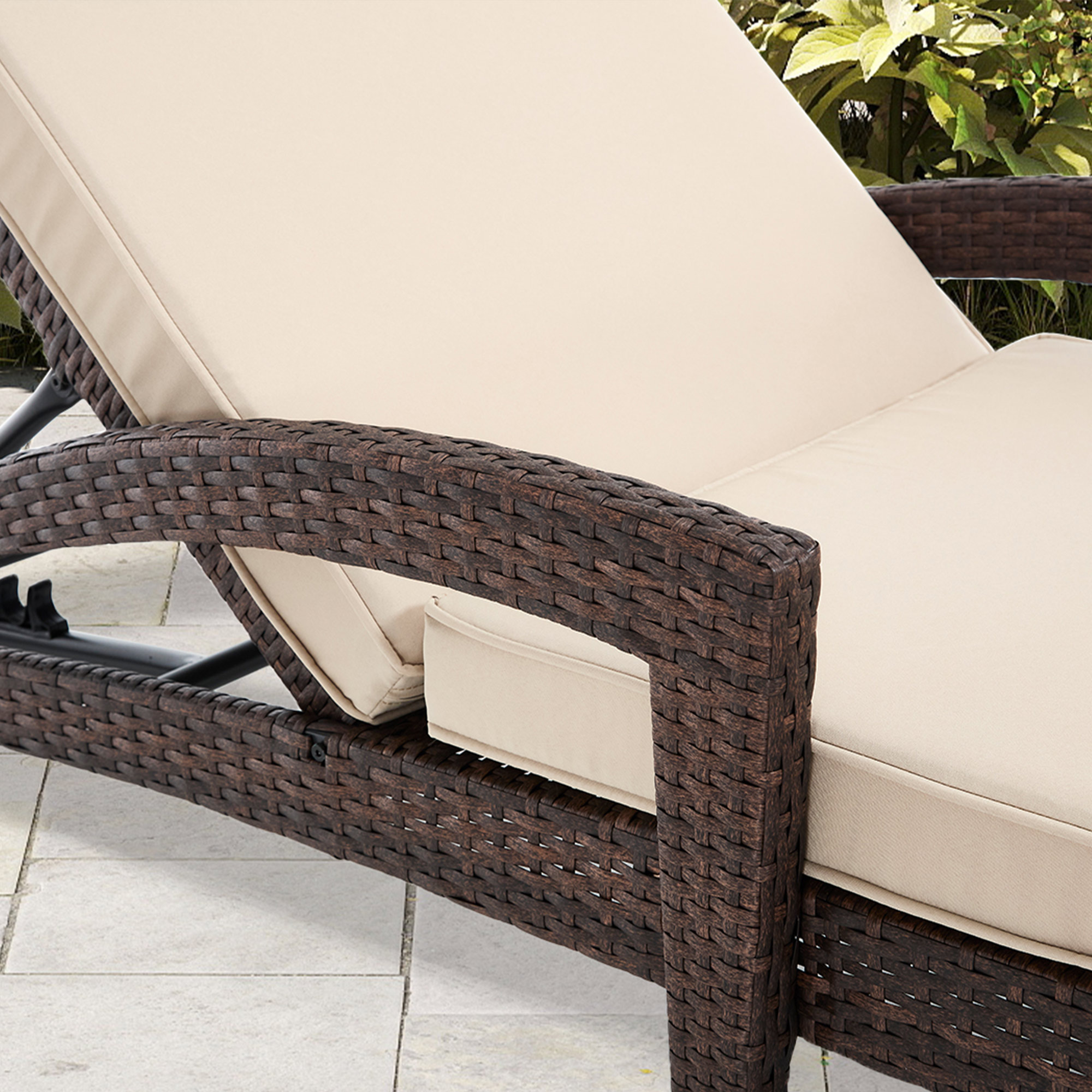 Brich Outdoor Chaise Lounge (Set of 2)