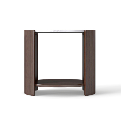 Gia Cultured Marble Side Table