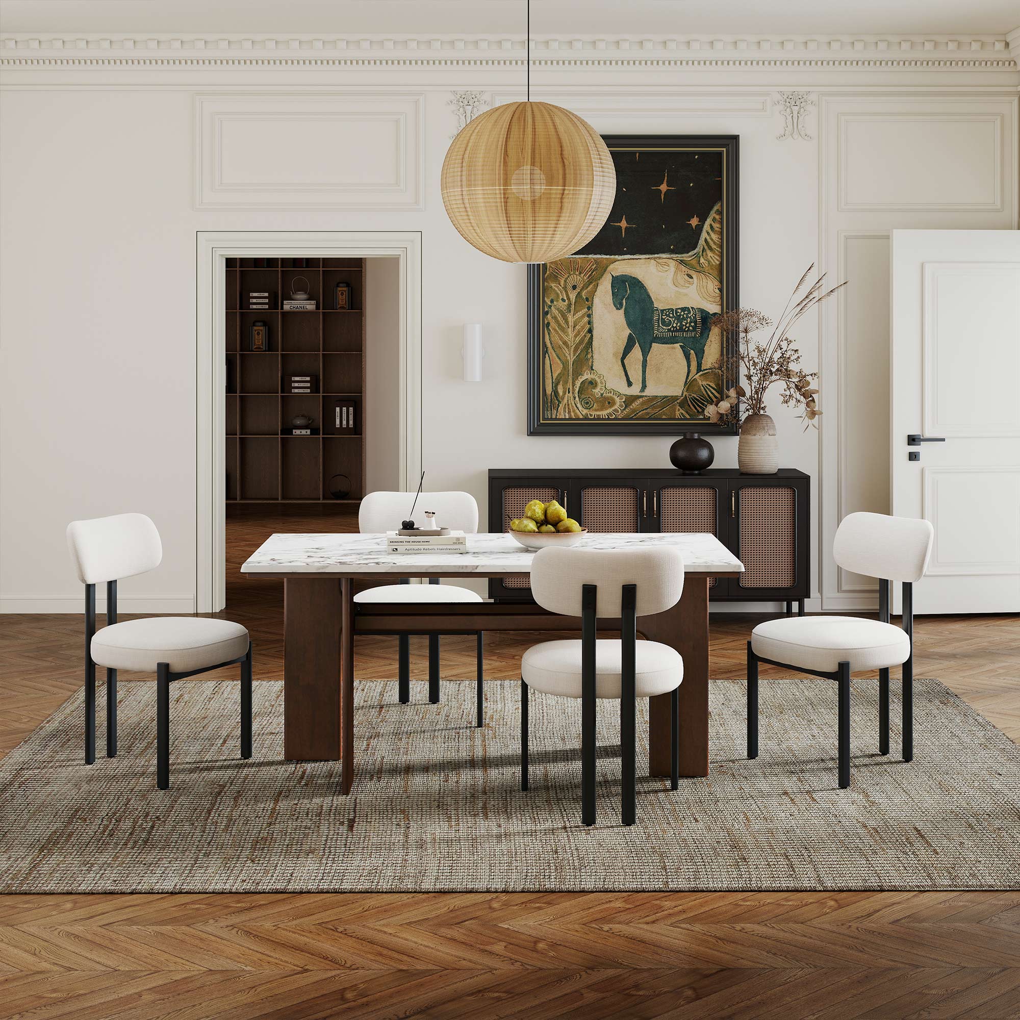 Alex 63'' Rectangle Dining Table Set