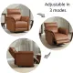 34.5" W Faux Leather Swivel Glider Power Recliner