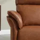 34.5" W Faux Leather Swivel Glider Power Recliner