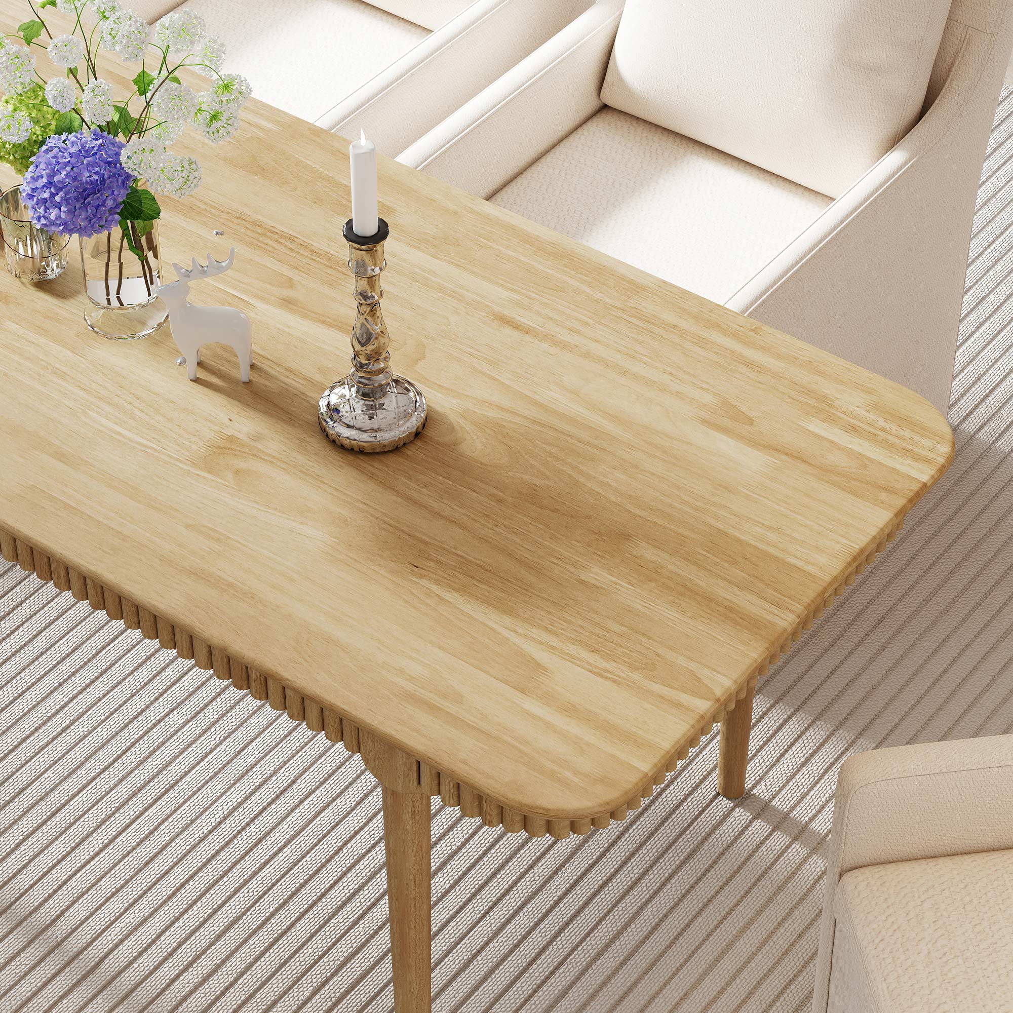 James Rectangular Dining Table 63'' – DAYALANE