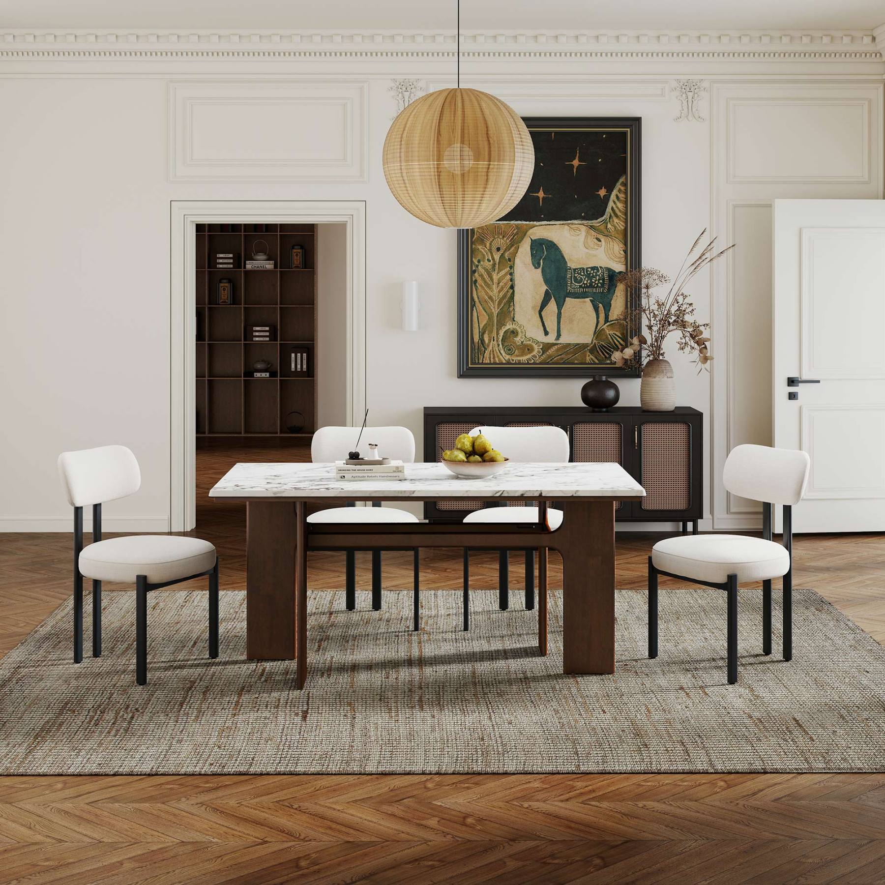 Alex 63'' Rectangle Dining Table Set