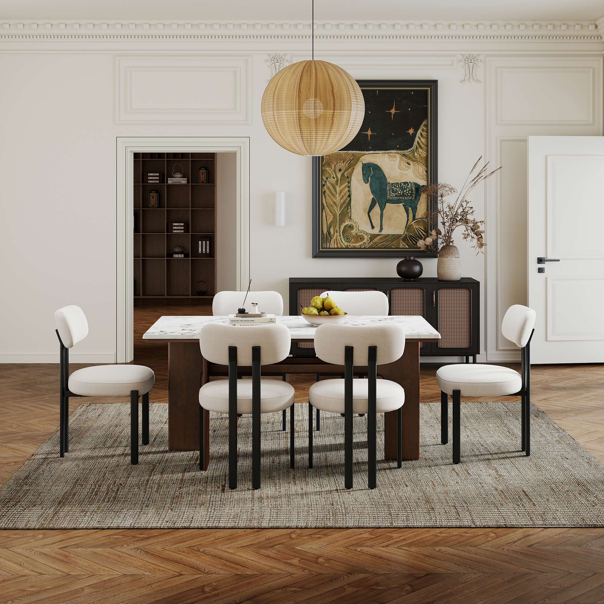 Alex 63'' Rectangle Dining Table Set