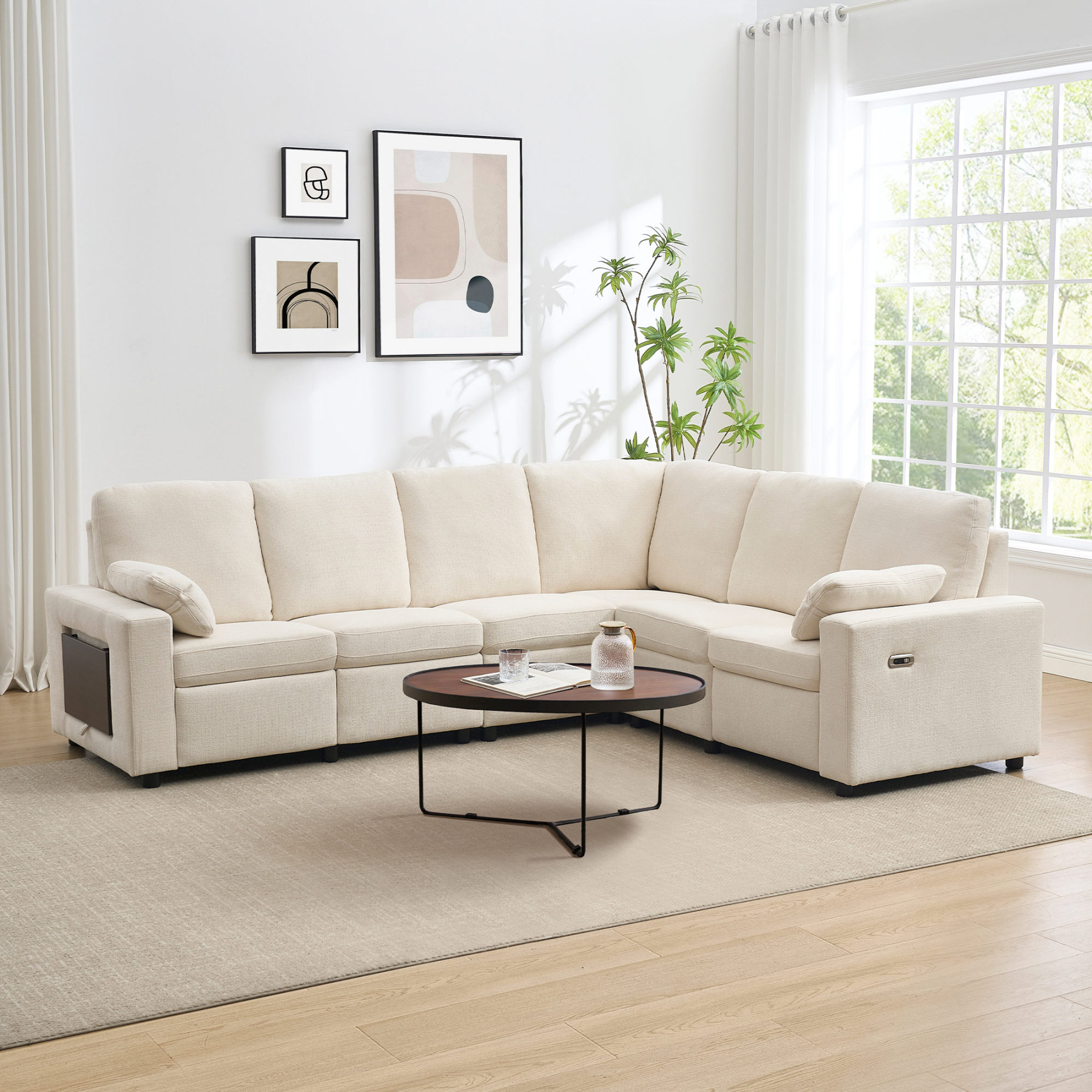 Levi Reclining Sectional Sofa With Storage