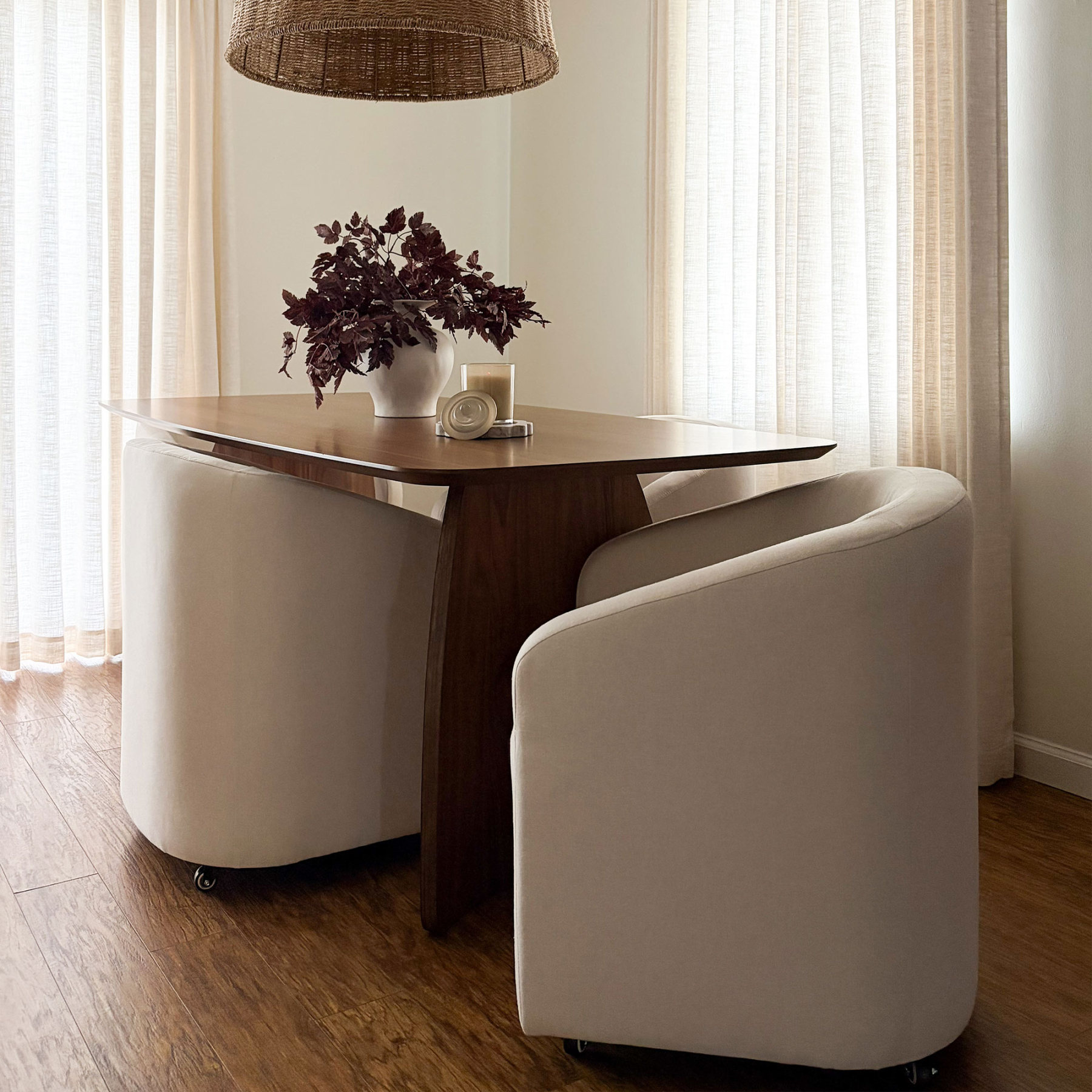 Troy Rolling Dining Chair