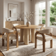 Elowen 47.5" Round Dining Table With Clara Chairs Set