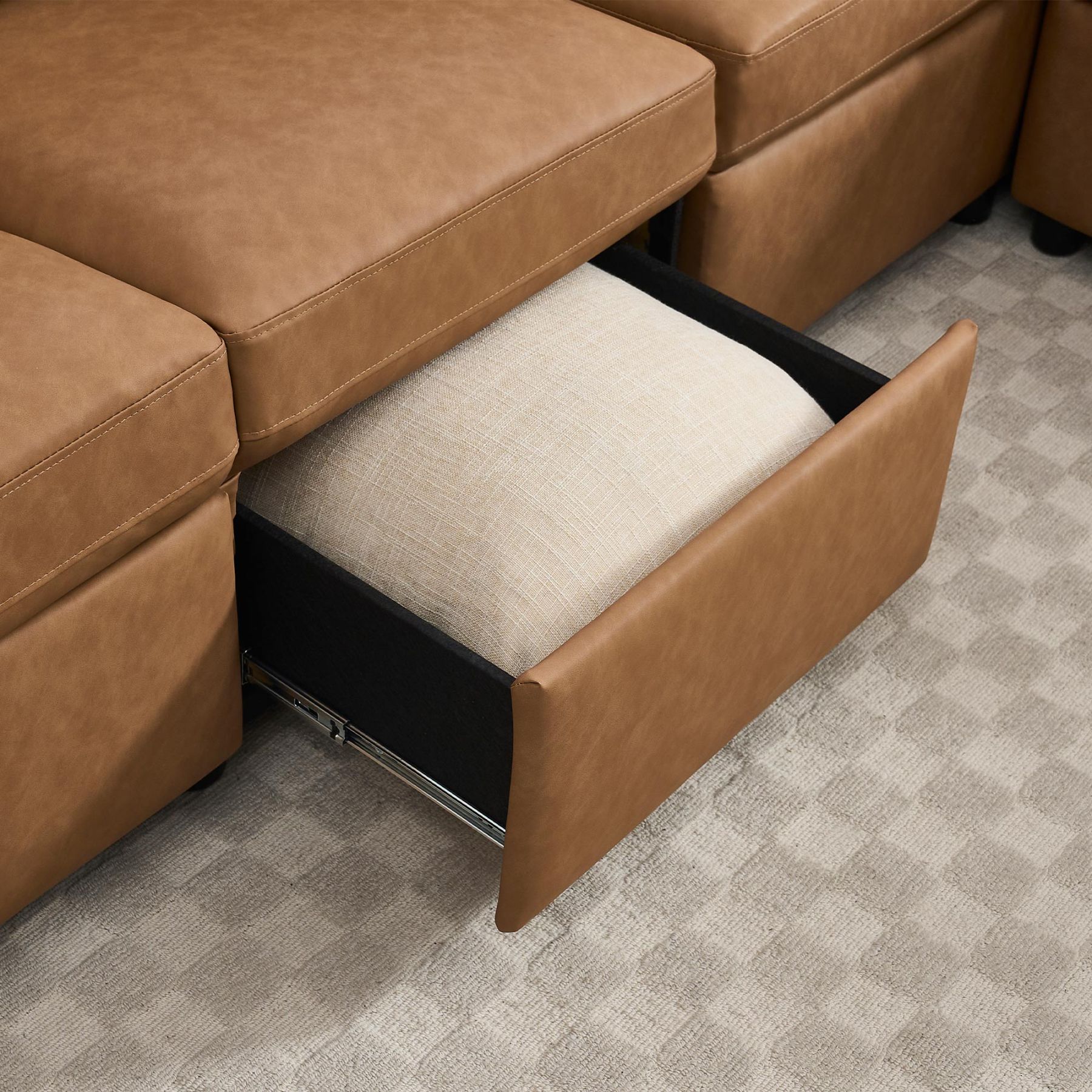 Levi Reclining Sectional Sofa With Storage