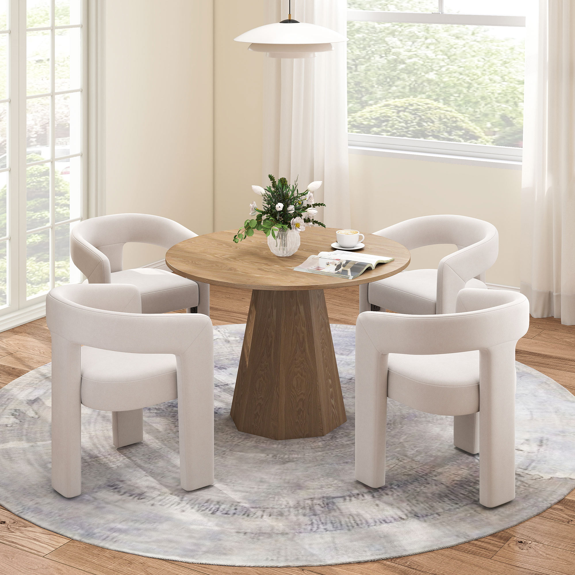 Clark Round Dining Table Set