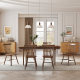 James 63'' Rectangular Dining Table Set for 4-6
