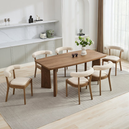 71 '' Rectangle Dining Table Set for 4-6