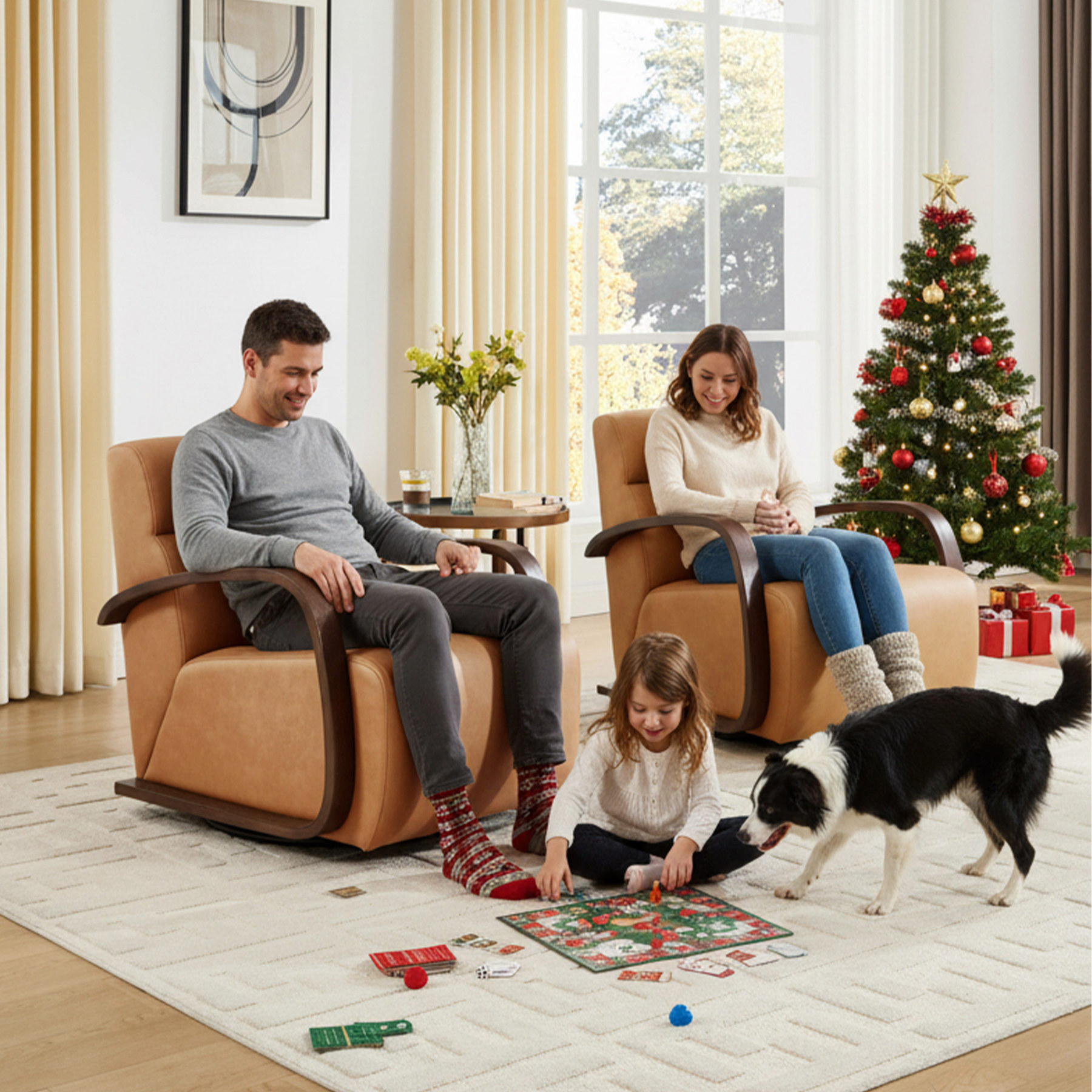 Soren Swivel Lounge Armchair