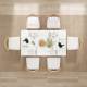 Alex 63'' Rectangle Dining Table Set For 4-6