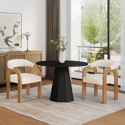 Clark 39" Round Modern Dining Table Set