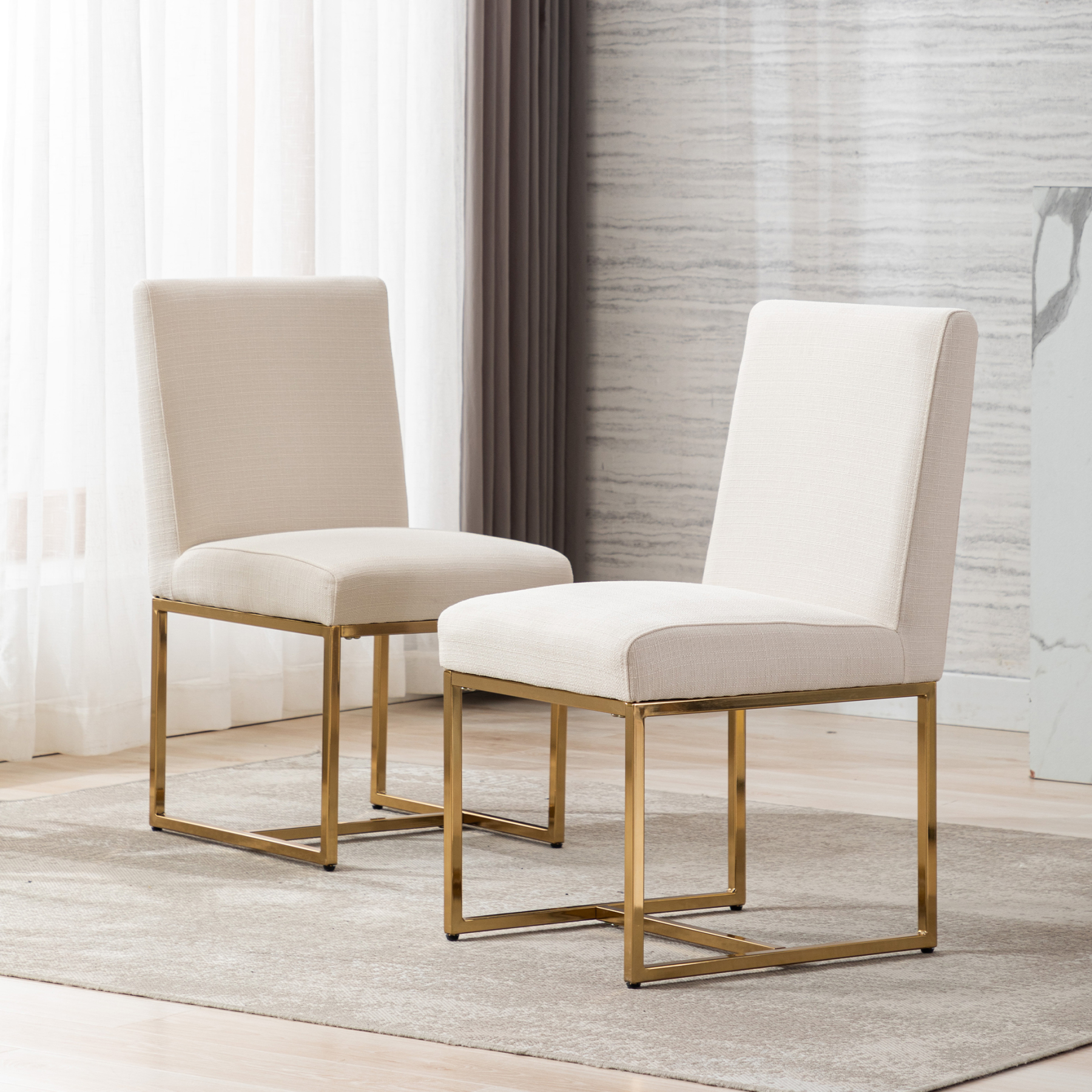 Rectangle Dining Chairs (Set of 2)