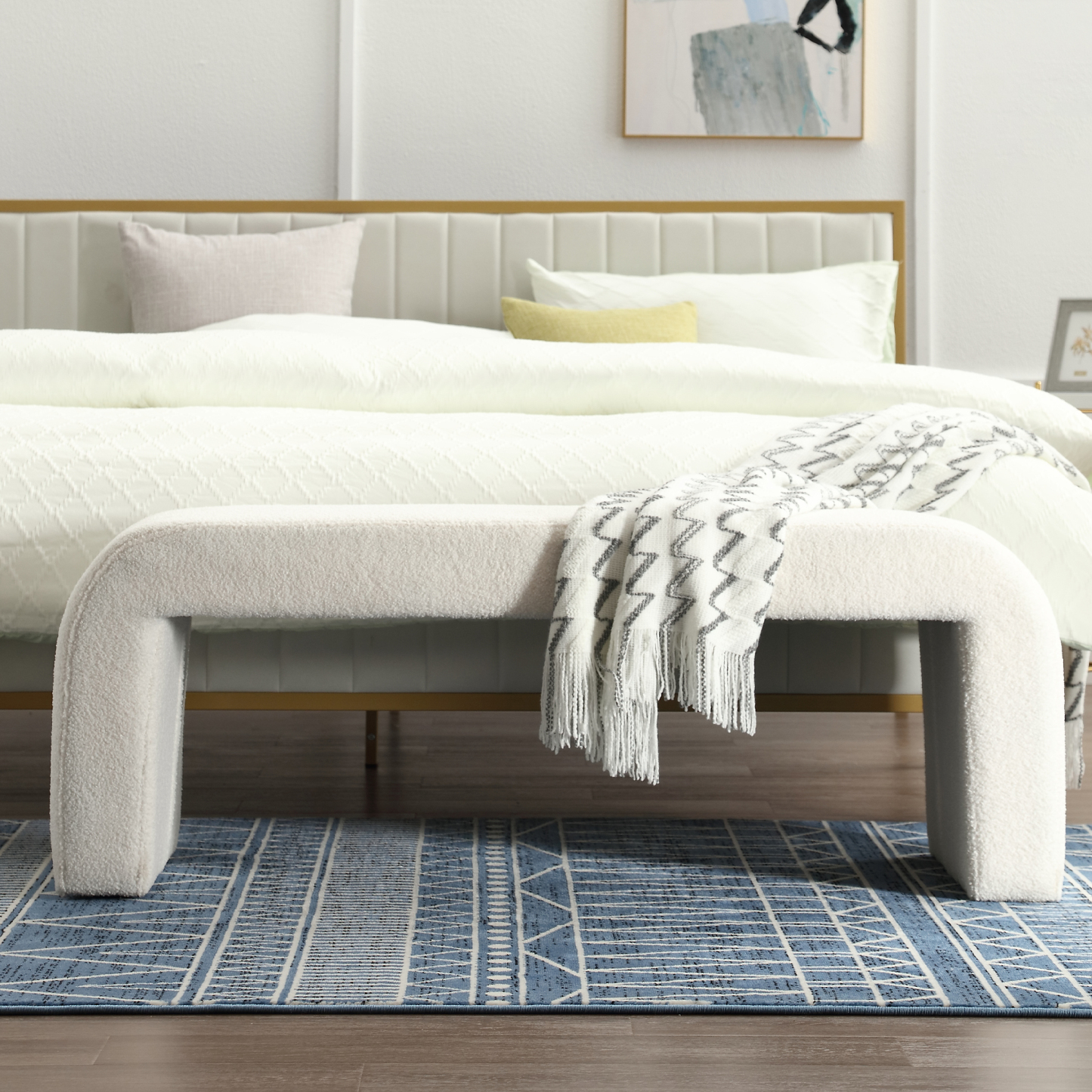Yeelen Fuzzy Upholstery Bench