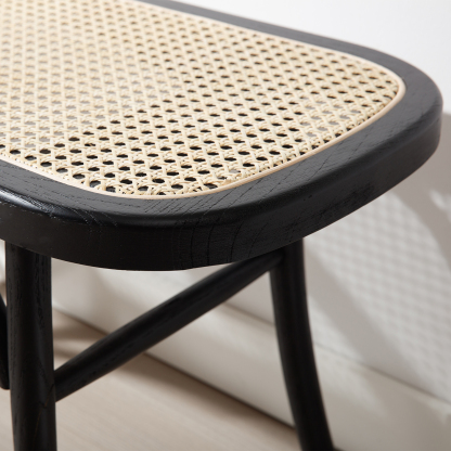 Round Cane Bench