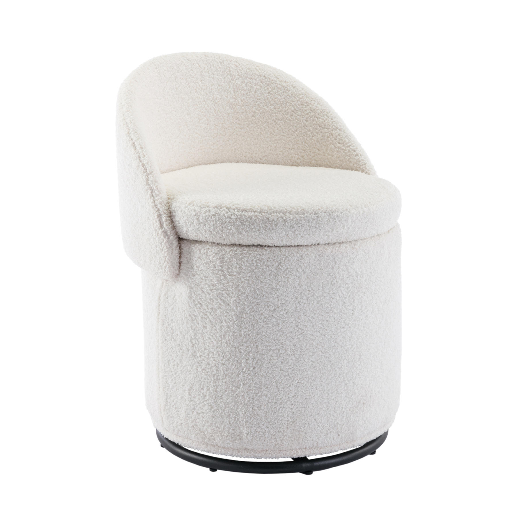 Round Storage Swivel Chair