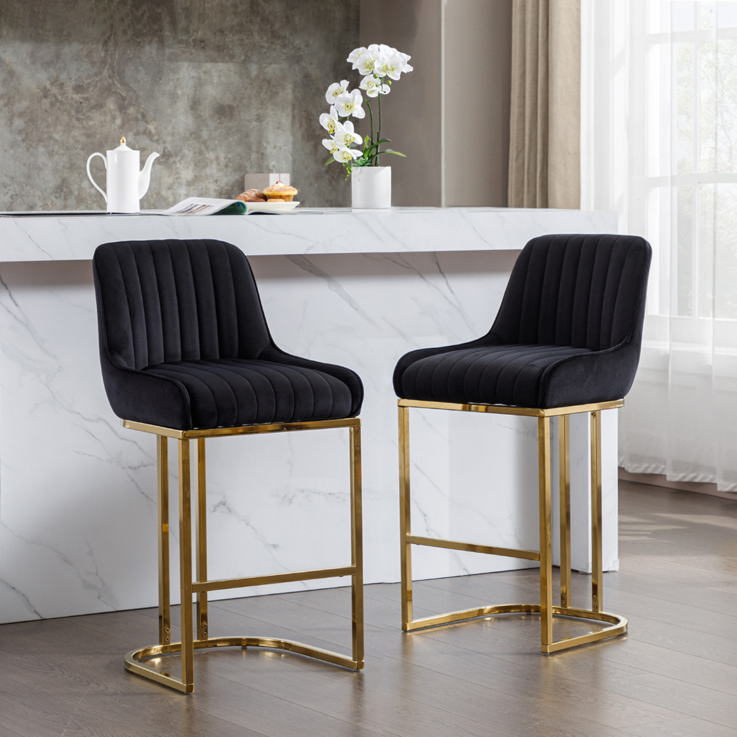 Spencer Counter & Bar Stools (Set of 2)