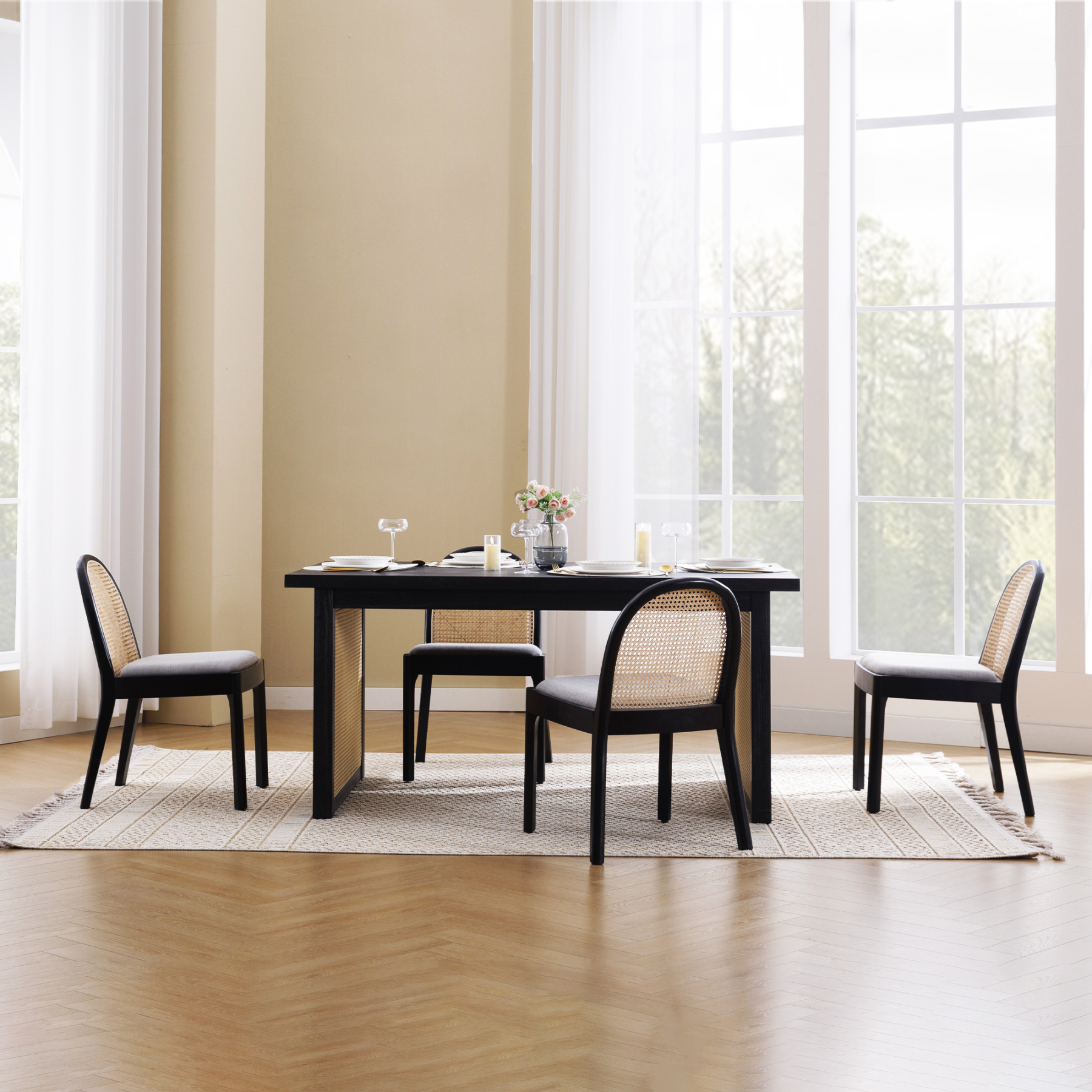 Salem Rattan Dining Chairs (Set of 2)