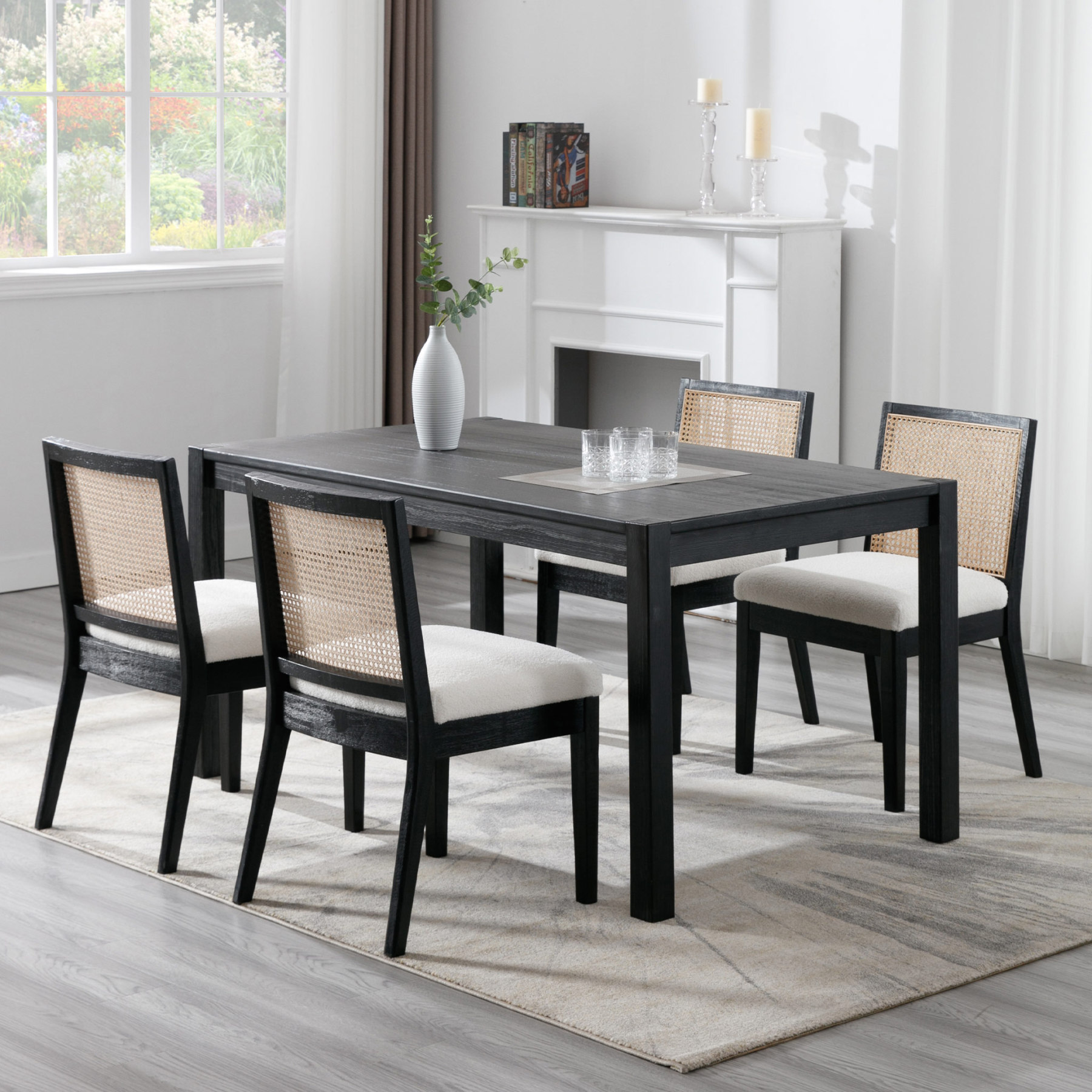 Weston Cane Dining Chairs (Set of 2)