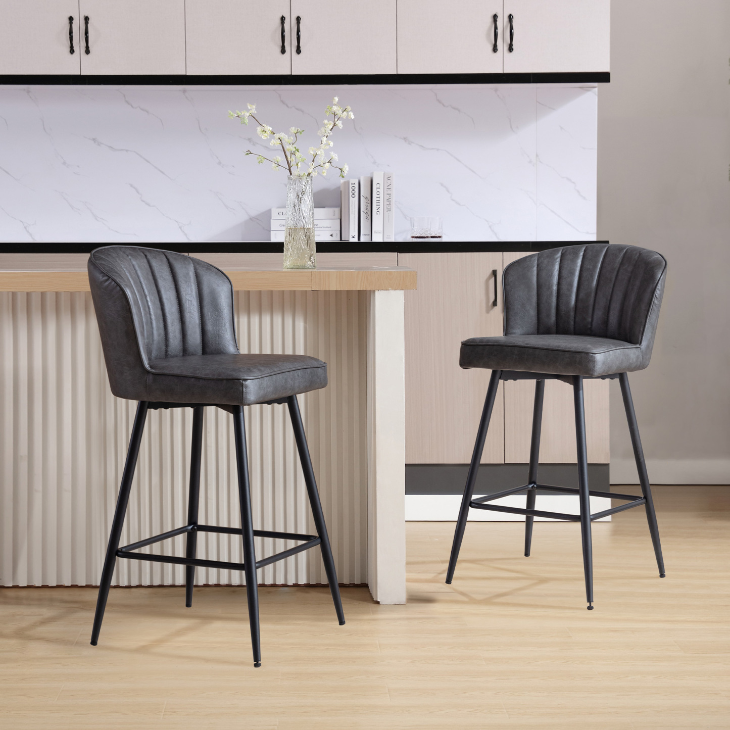 Cameo Counter & Bar Stools (Set of 2)