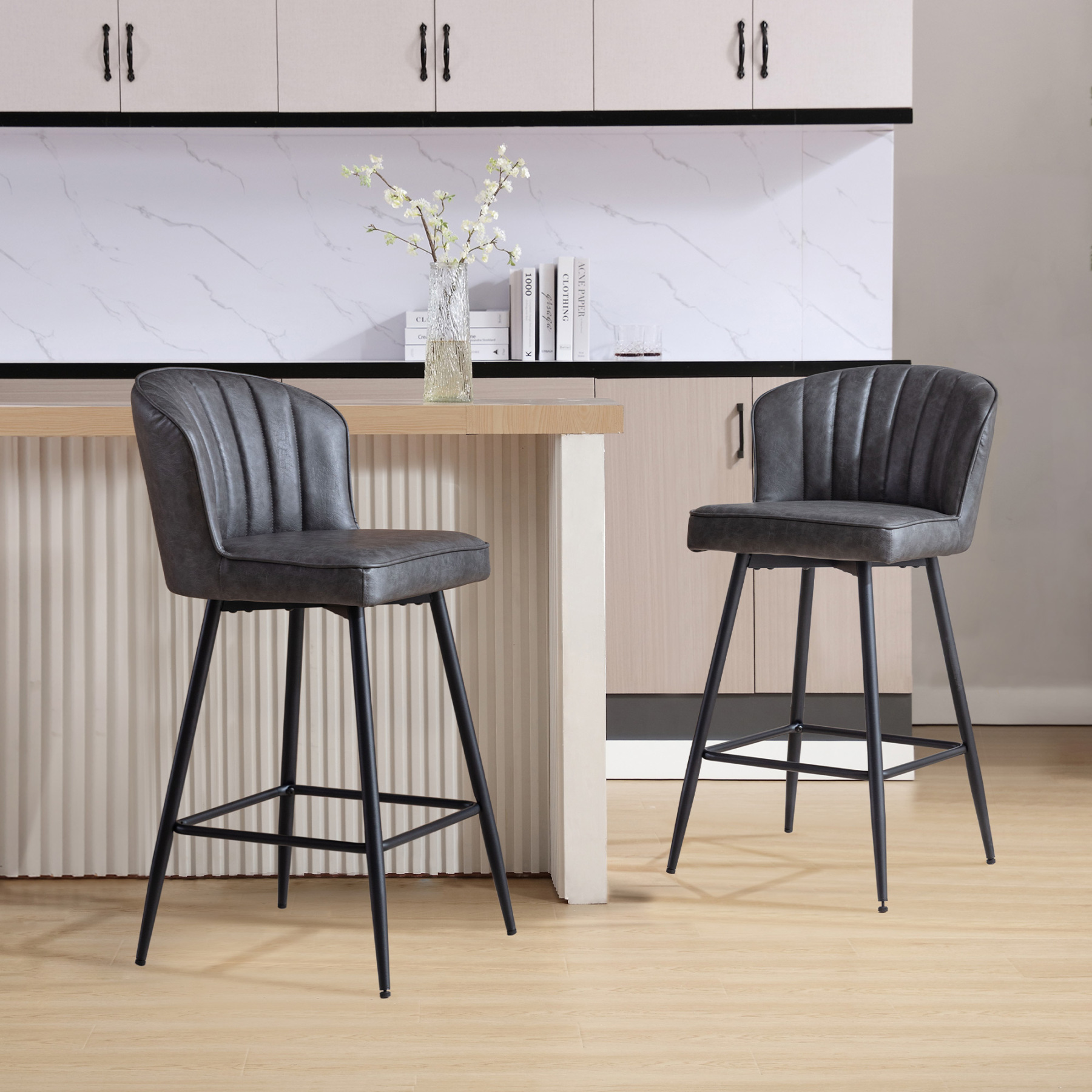 Cameo Counter & Bar Stools (Set of 2)